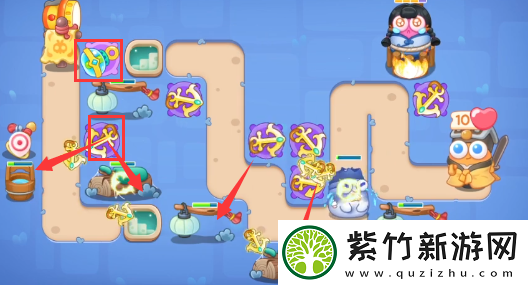 保卫萝卜4阿波道长第5关攻略