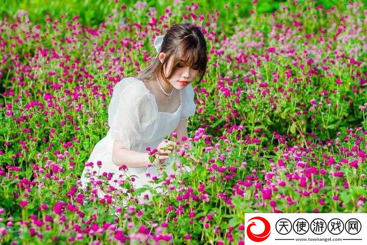 处女采摘花朵的纯真与美好探索