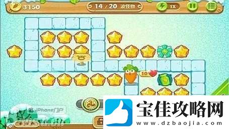 保卫萝卜-2-极地冒险第-92-关金萝卜图文全攻略