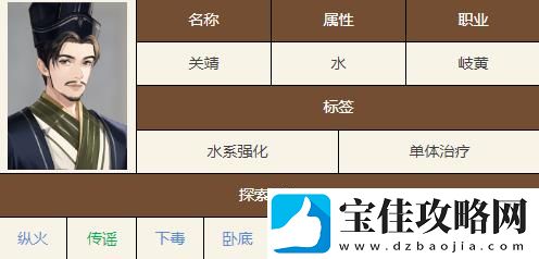 如鸢关靖技能天赋具体解读