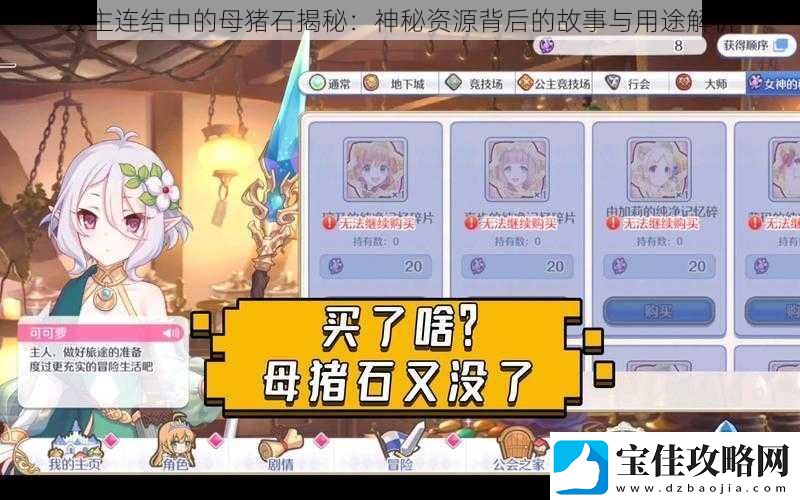 公主连结中的母猪石揭秘：神秘资源背后的故事与用途解析
