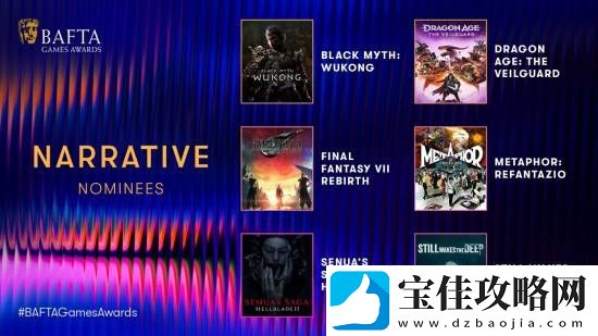 黑神话历史还在续写！获英国BAFTA游戏6项提名！