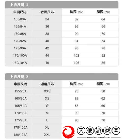 亚洲尺码和欧洲尺码区别衣服：深度解析两者差异及选购指南