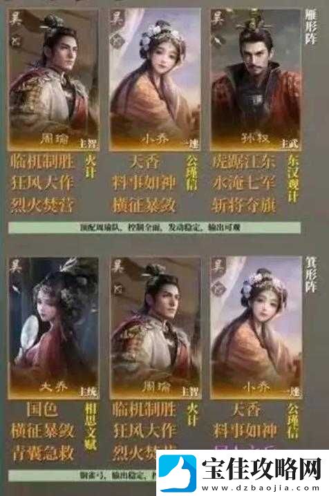 放开那三国-全面解析吴国武将-推荐最佳搭配策略组合